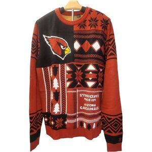 Men's Arizona Cardinals Christmas Ugly Sweater Size L